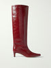 Staud Red Leather Boots - 074