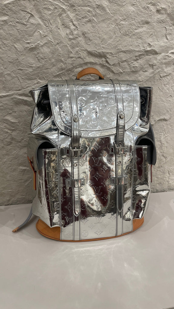 louis vuitton backpack see through Louis Vuitton Christopher Limited Edition Mirror Backpack
