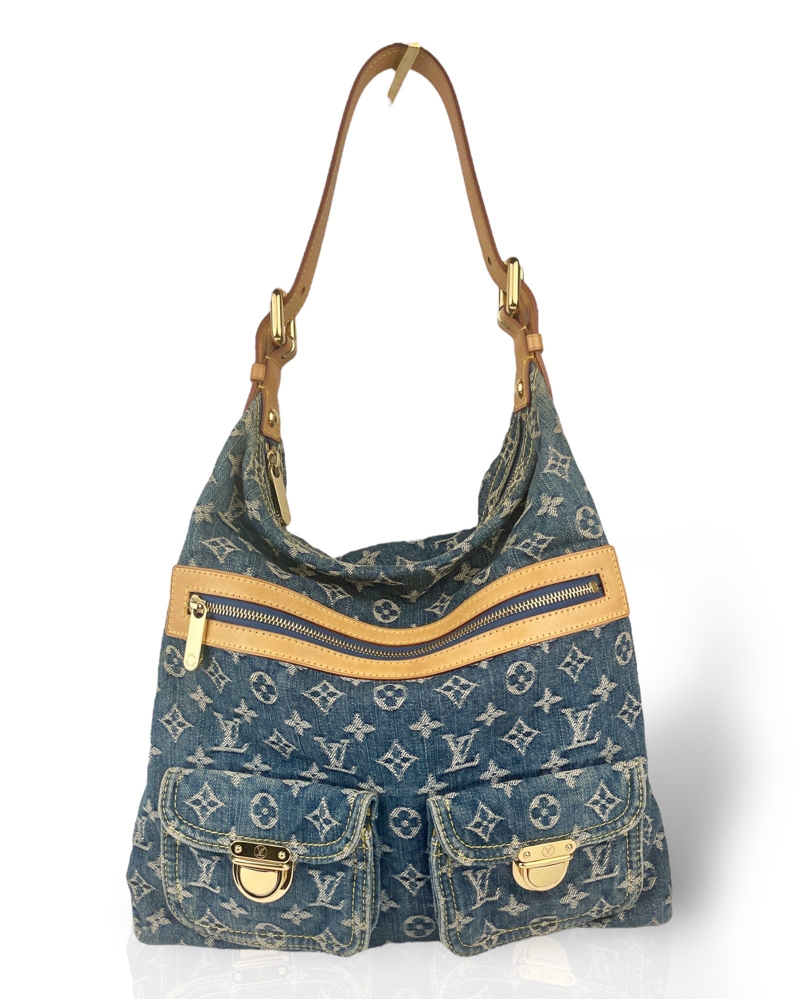 Louis Vuitton, Bags, Beautiful Louis Vuitton Monogram Denim Baggy Pm  Shoulder Bag