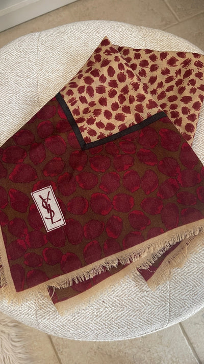 Yves Saint Laurent Printed Scarf