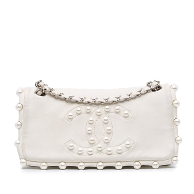 Chanel Small Pearl CC Flap Lambskin Bag