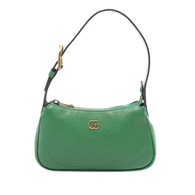 Gucci GG Mini Leather Green Handbag