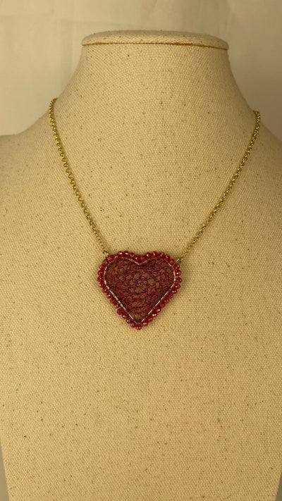 Amour Handmade Crochet Necklace
