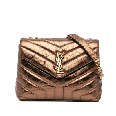 YSL Small Loulou Metallic Bag