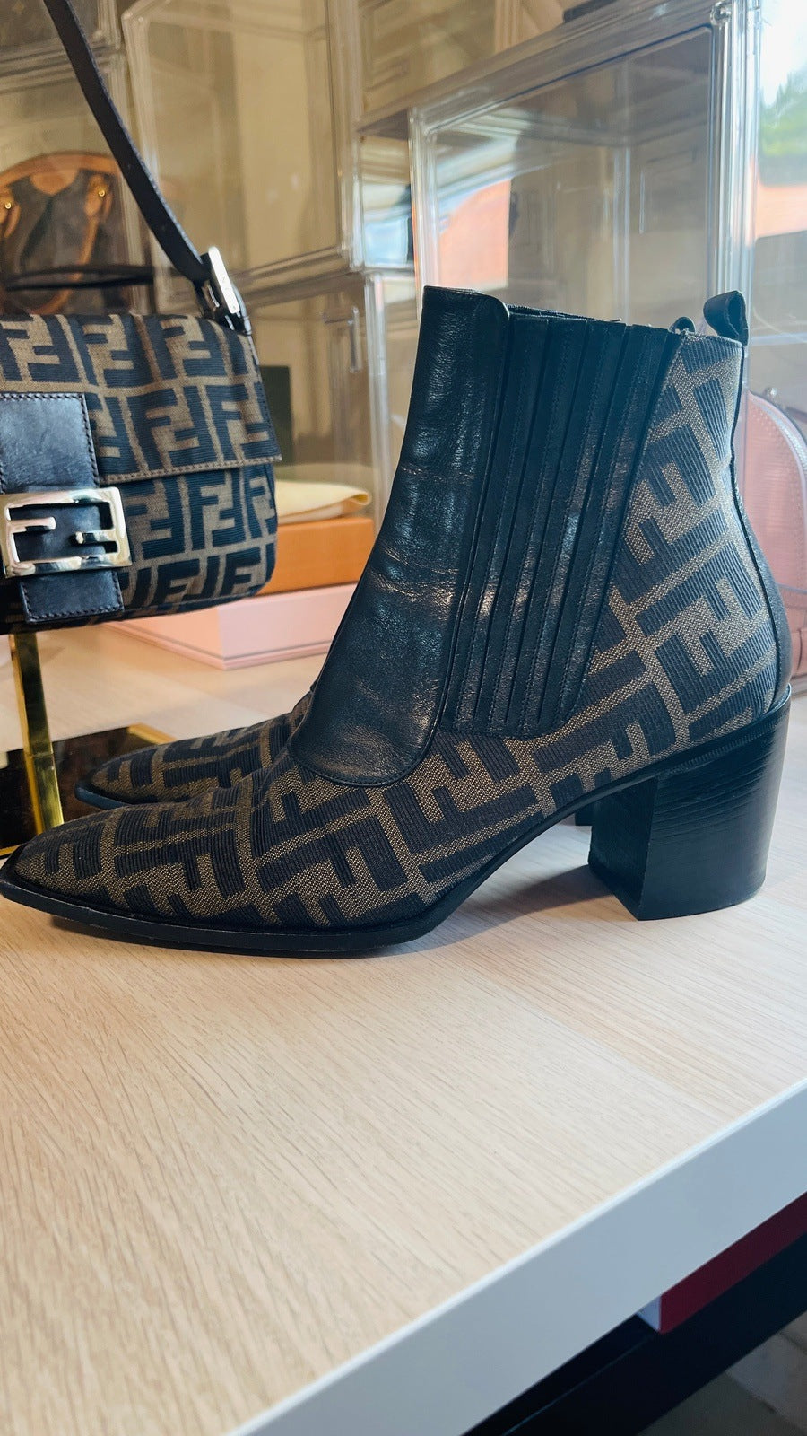 Fendi Zucca Boots Shoes
