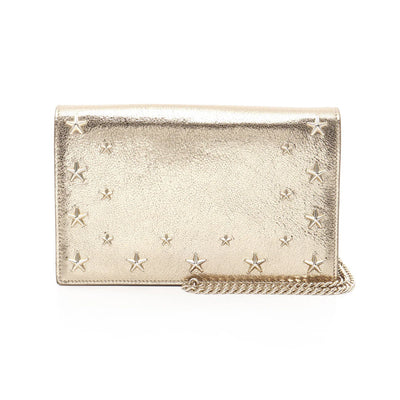 Jimmy Choo Star Studs Champagne Gold Crossbody Bag
