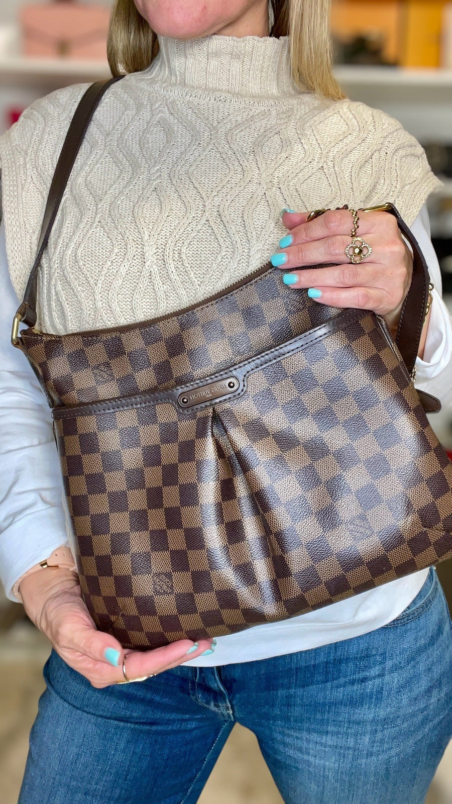 Louis vuitton damier ebene crossbody on sale