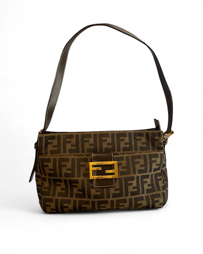 Fendi Zucca GHW Shoulder Bag