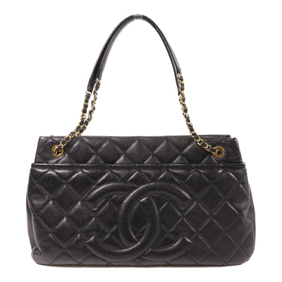 Chanel CC Caviar Black GHW Tote Bag