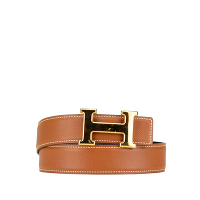 Hermes Constance H Reversible Gold Plated Belt