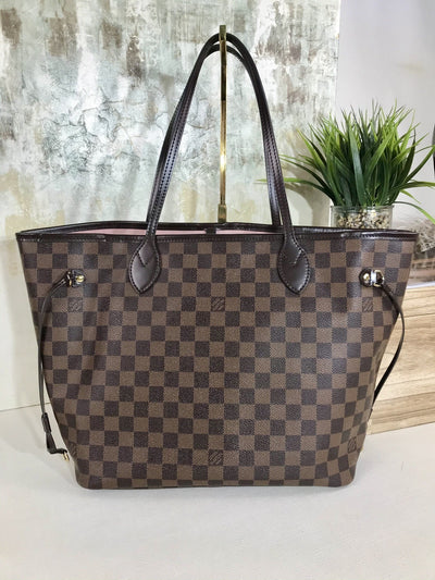 Louis Vuitton Neverfull MM DE Rose Ballerine Tote Bag-RELOVE DELUXE