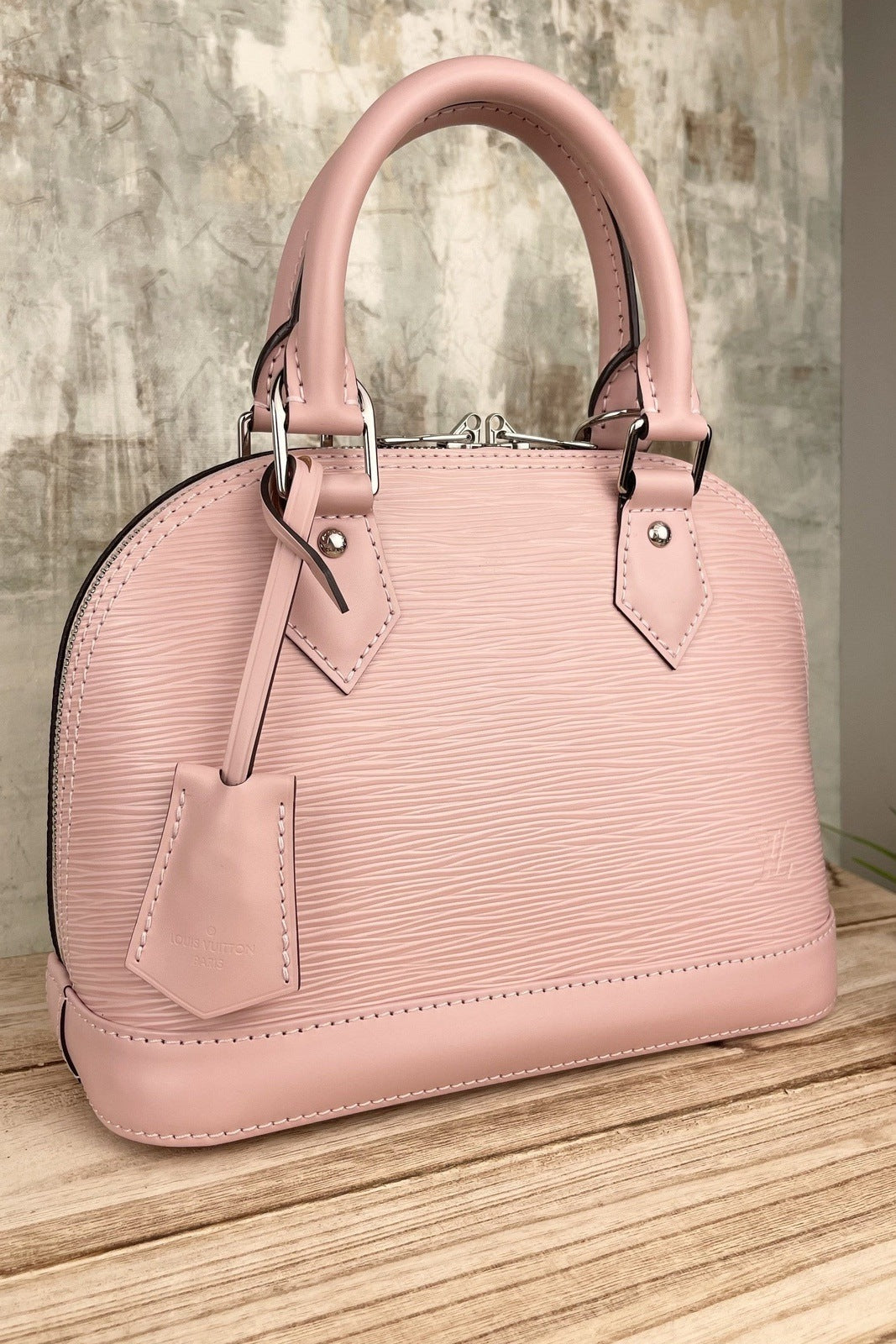 Louis Vuitton Alma BB Epi Leather Rose Bag