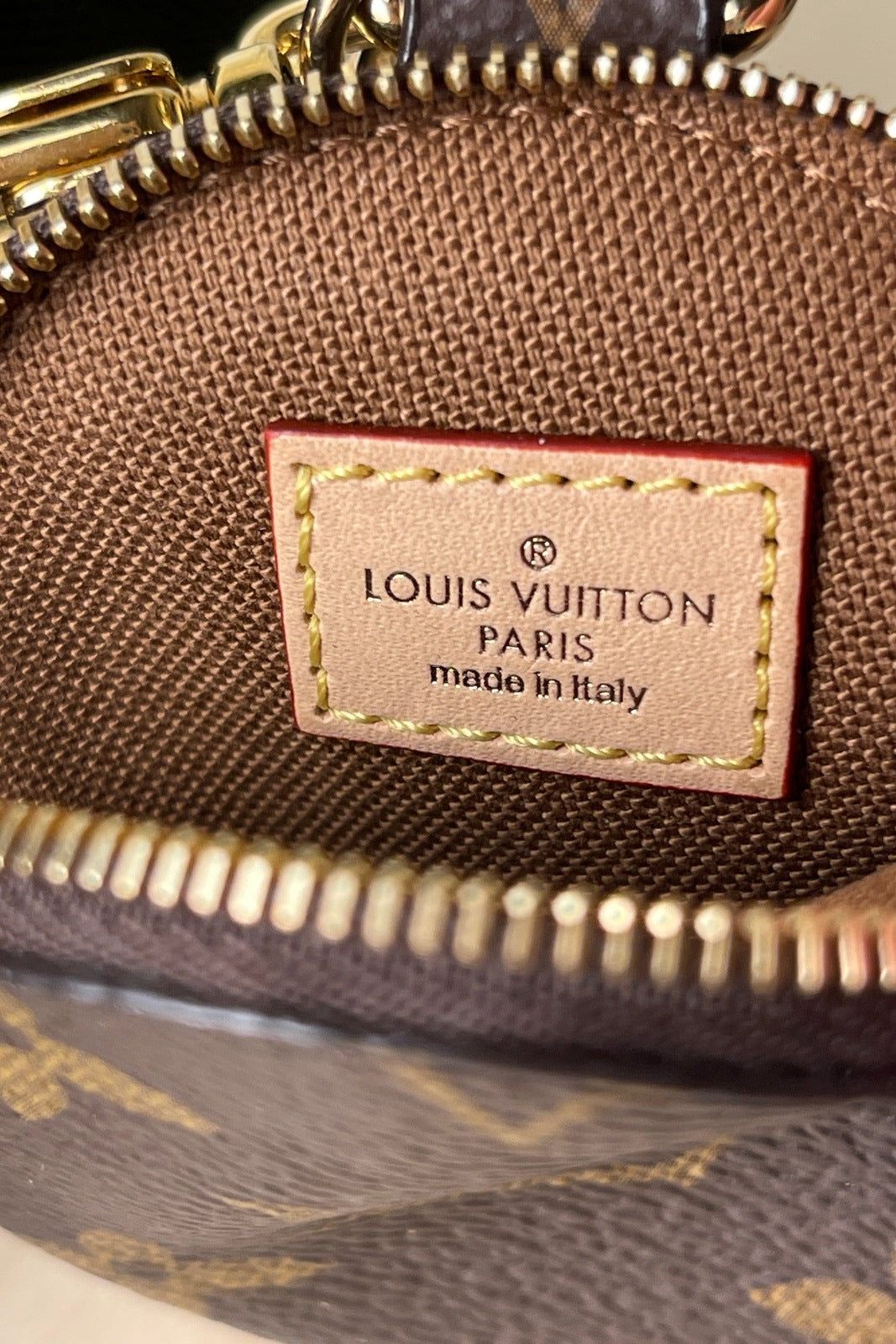 Louis Vuitton Monogram Mini Accessories Pouch M60245 Small Browns