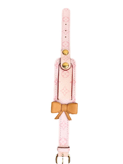 Louis Vuitton Monogram Cherry Blossom Address Wish Bracelet Pink-RELOVE DELUXE