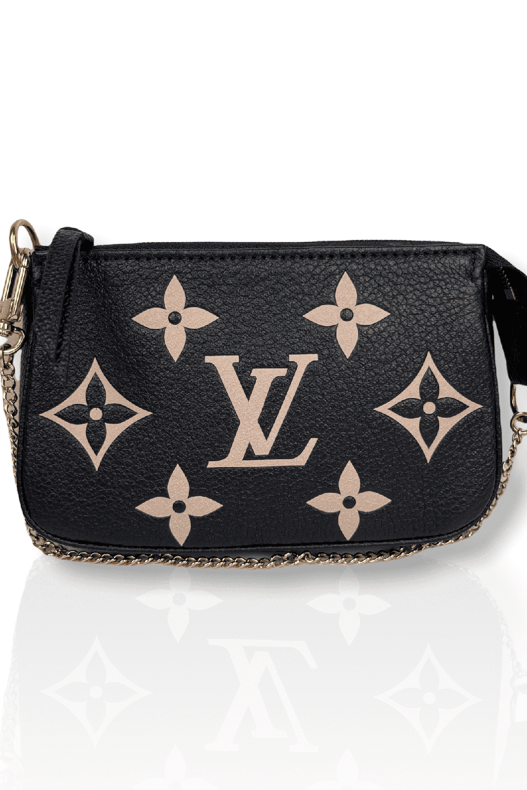 Louis Vuitton, Accessories, Louis Vuitton Empreinte Key Pouch Black Used  With Box