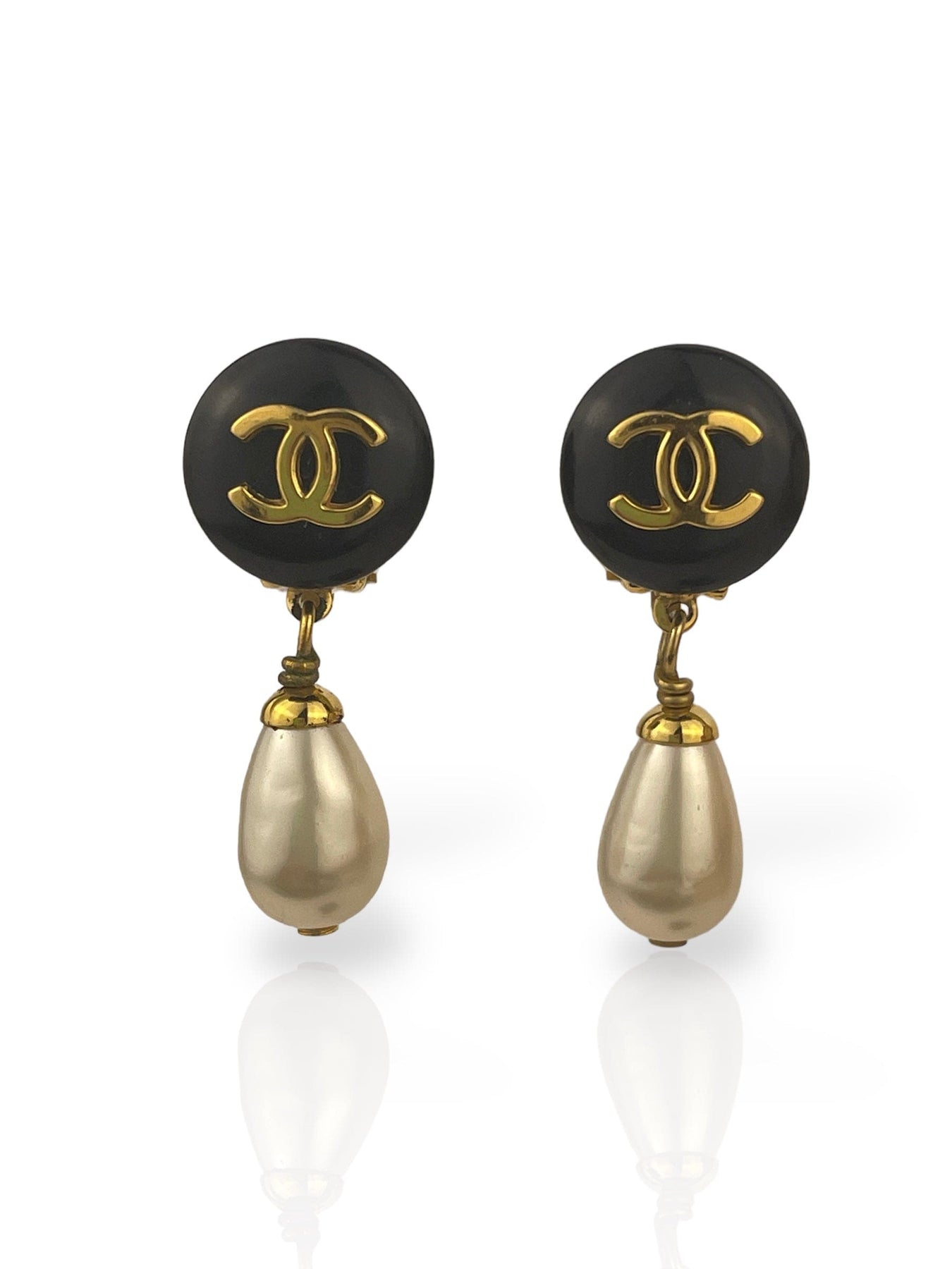 Chanel Vintage 96A Silver Classic Turnlock Stud Earrings