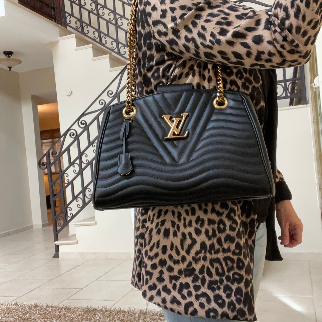 Louis Vuitton New Wave Chain Tote Quilted Leather Bag