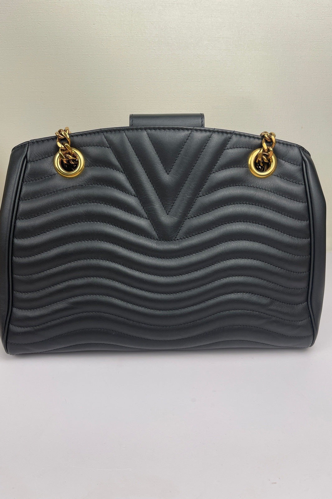 Louis Vuitton, Bags, Brand New Louis Vuitton Black New Wave Pm Chain Bag  With Box Bag Dust Bag
