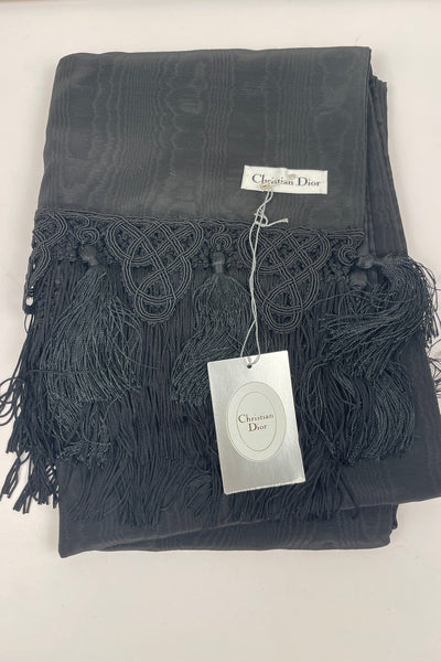 Christian Dior Vintage Black Shawl-RELOVE DELUXE