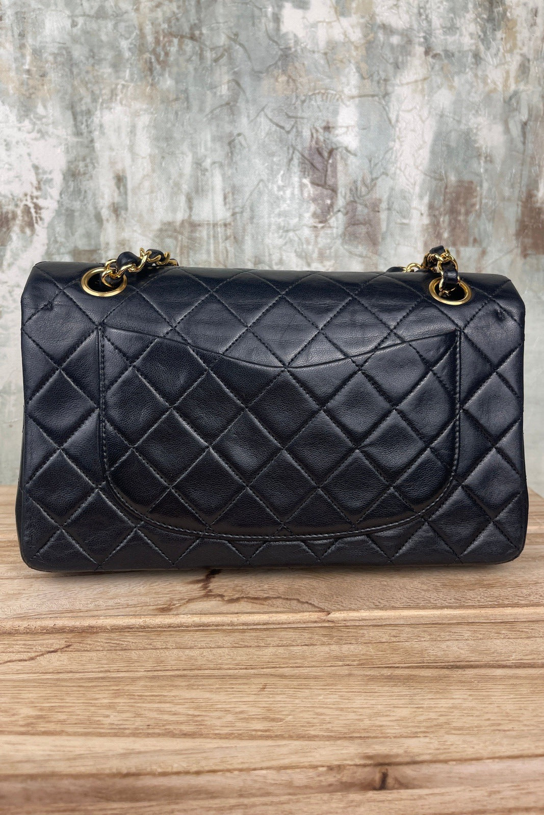 chanel classic small double flap black lambskin bag-Chanel Classic