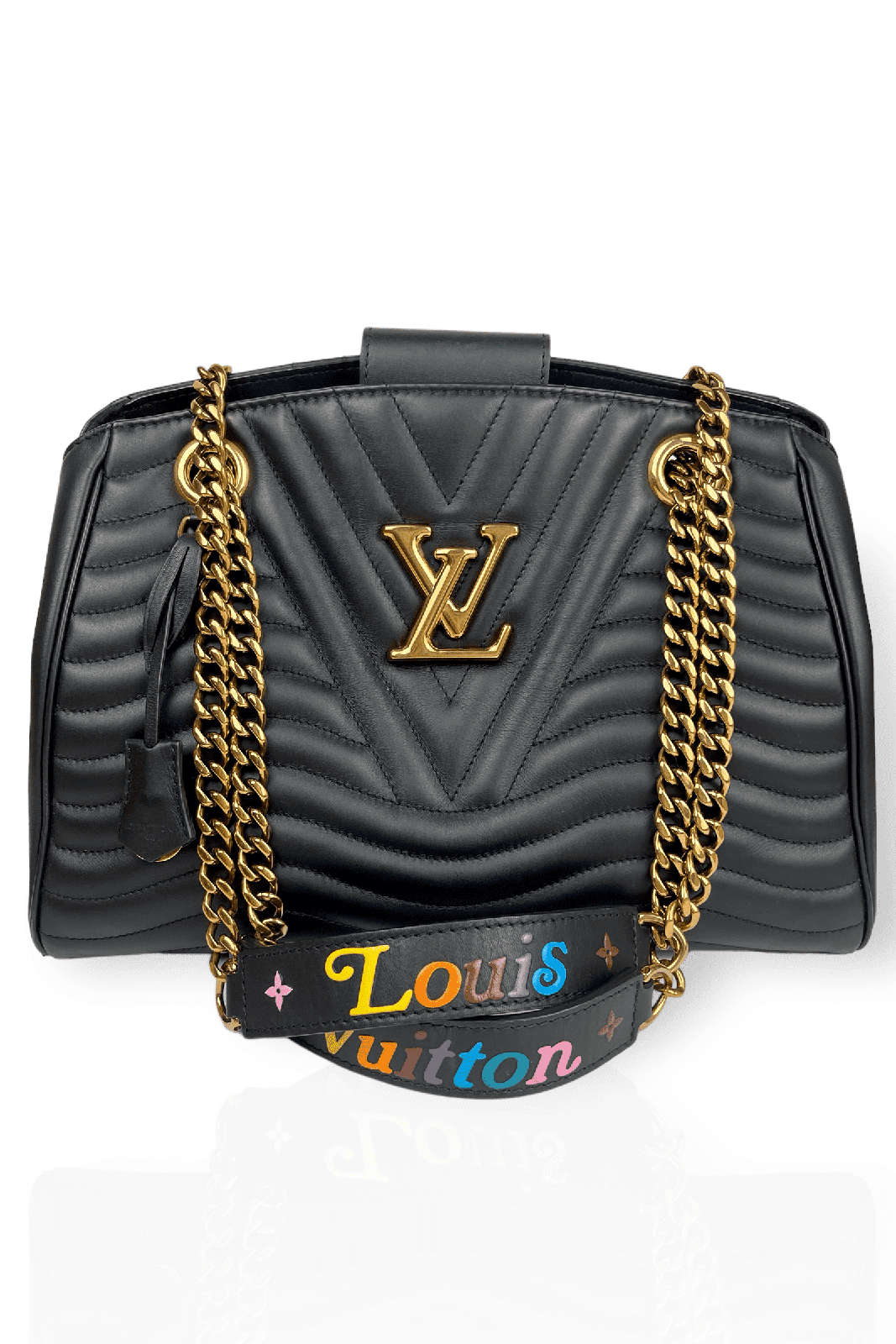 100% Authentic Louis Vuitton New Wave Chain Pink Shoulder Bag