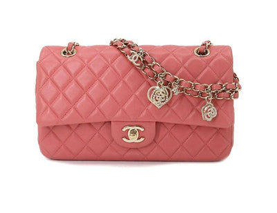 Chanel Classic Medium Lambskin Sakura GHW Bag-RELOVE DELUXE