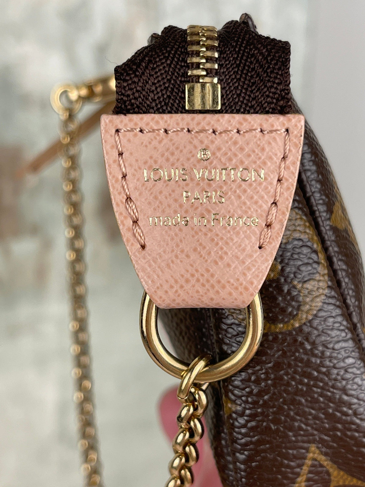 Louis Vuitton Monogram Canvas Accessories Pochette Bag with Strap
