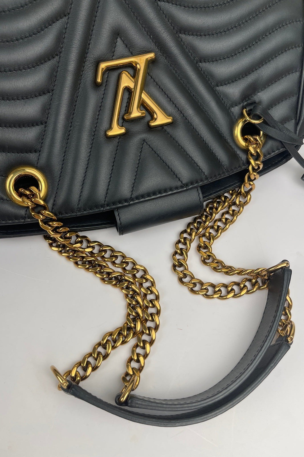 Louis Vuitton New Wave Chain Tote Quilted Leather Bag